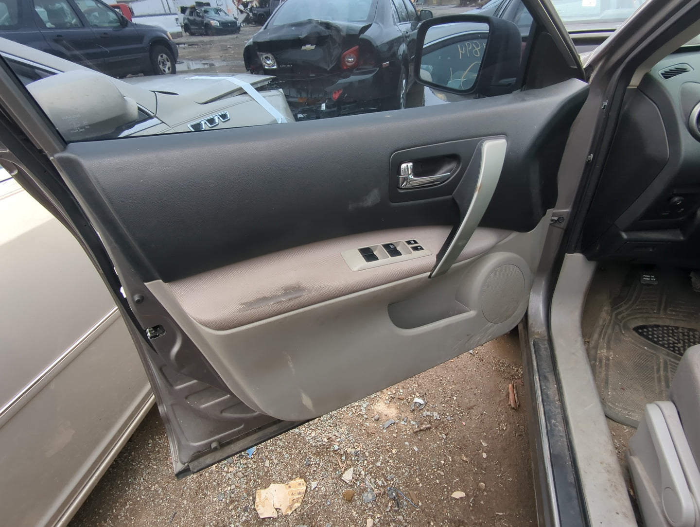2012 Nissan Rogue Front Left Driver Interior Door Panel Trim - Oemusedautoparts1.com
