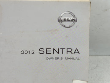 2012 Nissan Sentra Owners Manual Book Guide P/N:OM2E 0B16U2 OEM Used Auto Parts