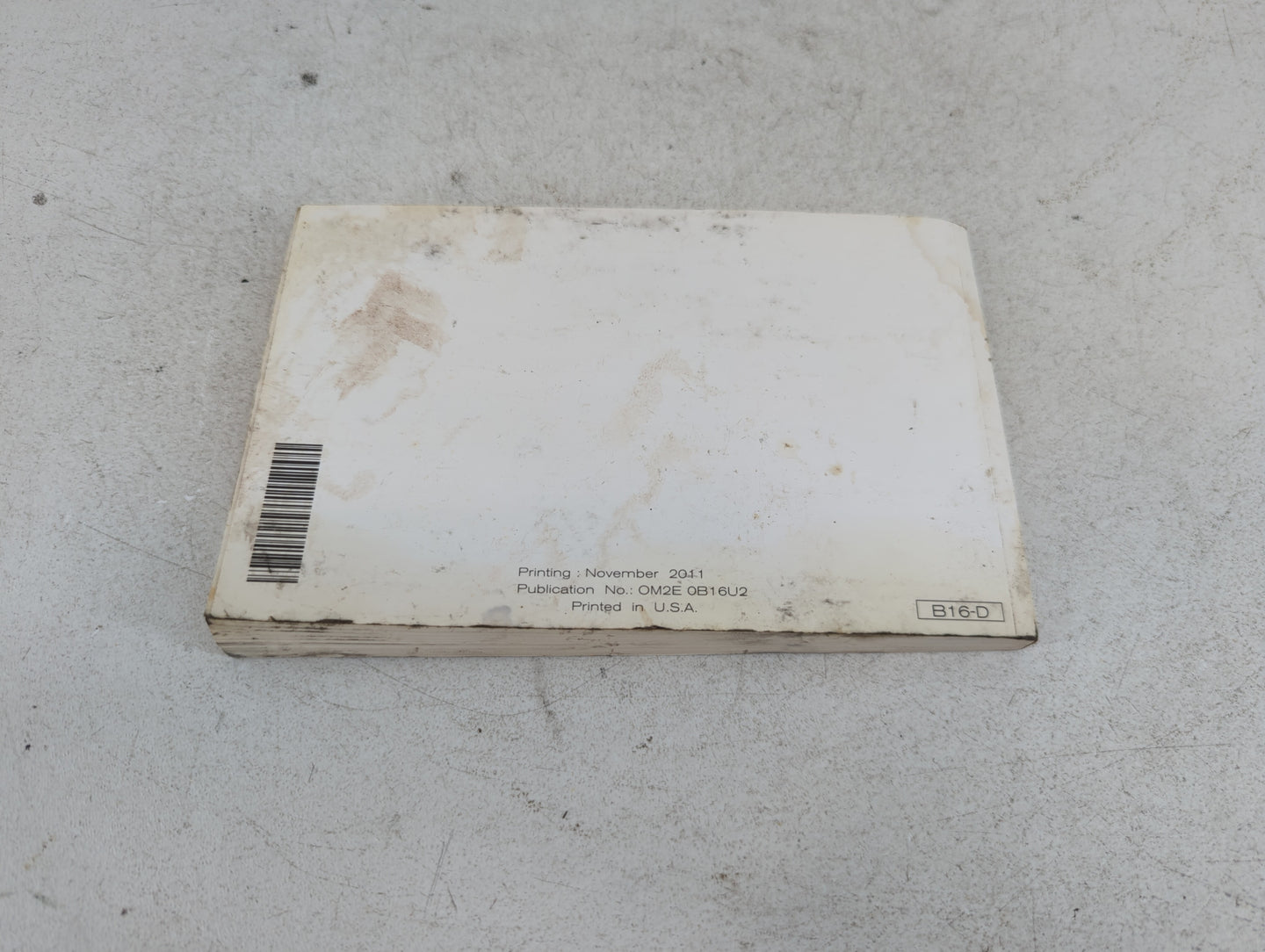 2012 Nissan Sentra Owners Manual Book Guide P/N:OM2E 0B16U2 OEM Used Auto Parts - Oemusedautoparts1.com