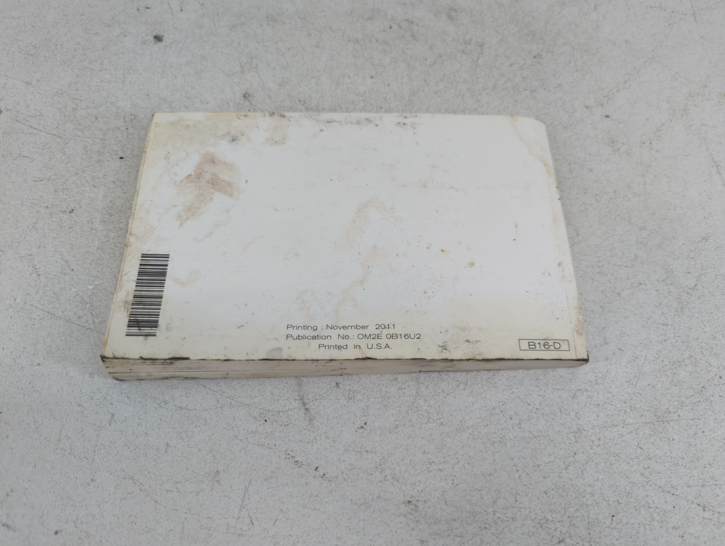 2012 Nissan Sentra Owners Manual Book Guide P/N:OM2E 0B16U2 OEM Used Auto Parts - Oemusedautoparts1.com