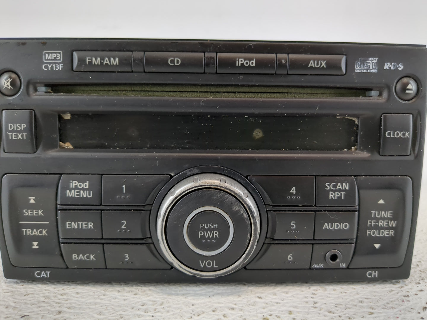 2012 Nissan Sentra Radio AM FM Cd Player Receiver Replacement P/N:28185 ZT50A Fits OEM Used Auto Parts - Oemusedautoparts1.c