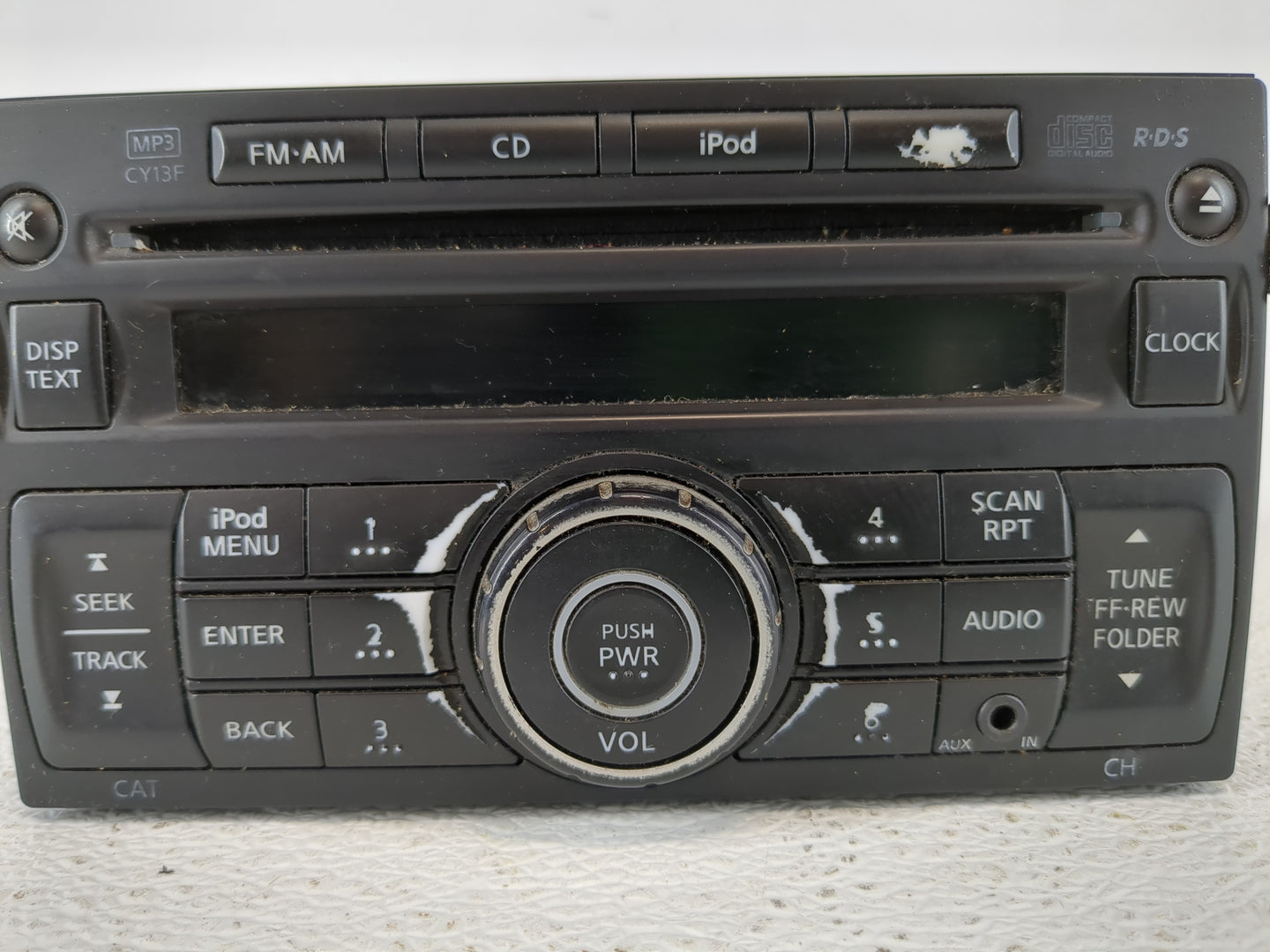 2010-2012 Nissan Sentra Radio AM FM Cd Player Receiver Replacement P/N:28185 ZT50A Fits Fits 2010 2011 2012 OEM Used Auto Pa