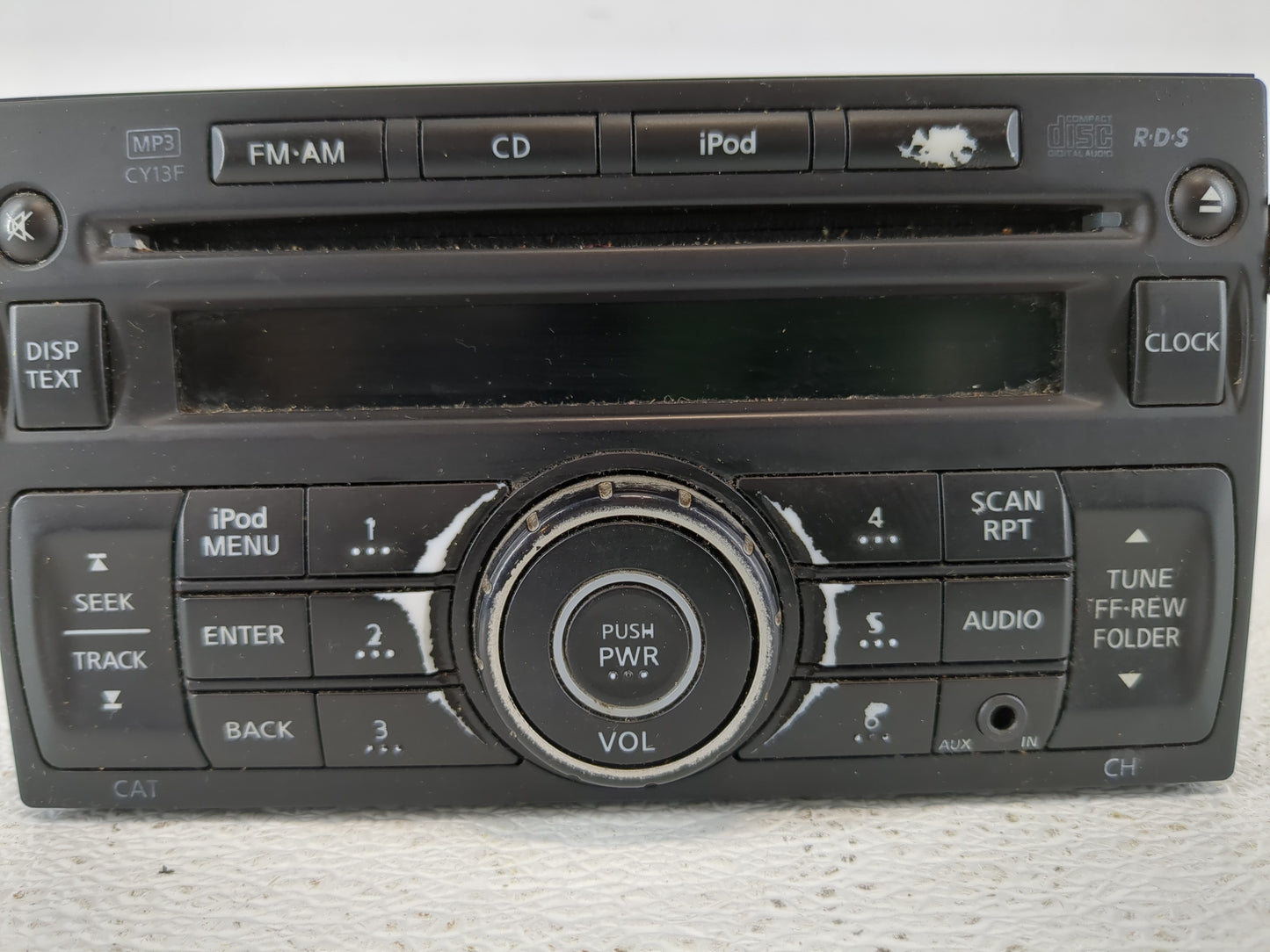 2010-2012 Nissan Sentra Radio AM FM Cd Player Receiver Replacement P/N:28185 ZT50A Fits Fits 2010 2011 2012 OEM Used Auto Pa