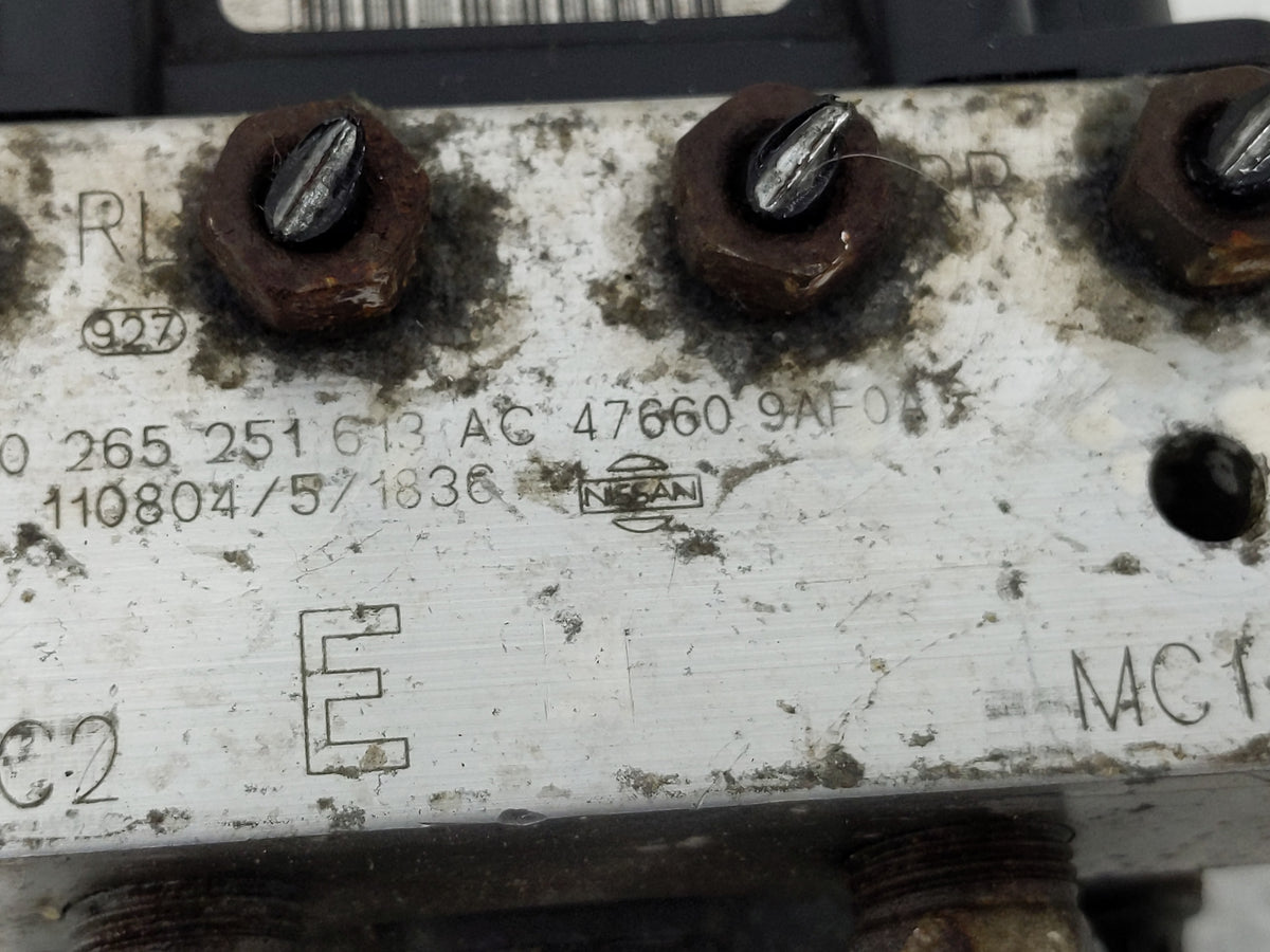 2012 Nissan Sentra Anti-Lock Brake ABS Pump Module Actuator OEM P/N:0 265 251 613 Fits OEM Used Auto Parts - Oemusedautopart