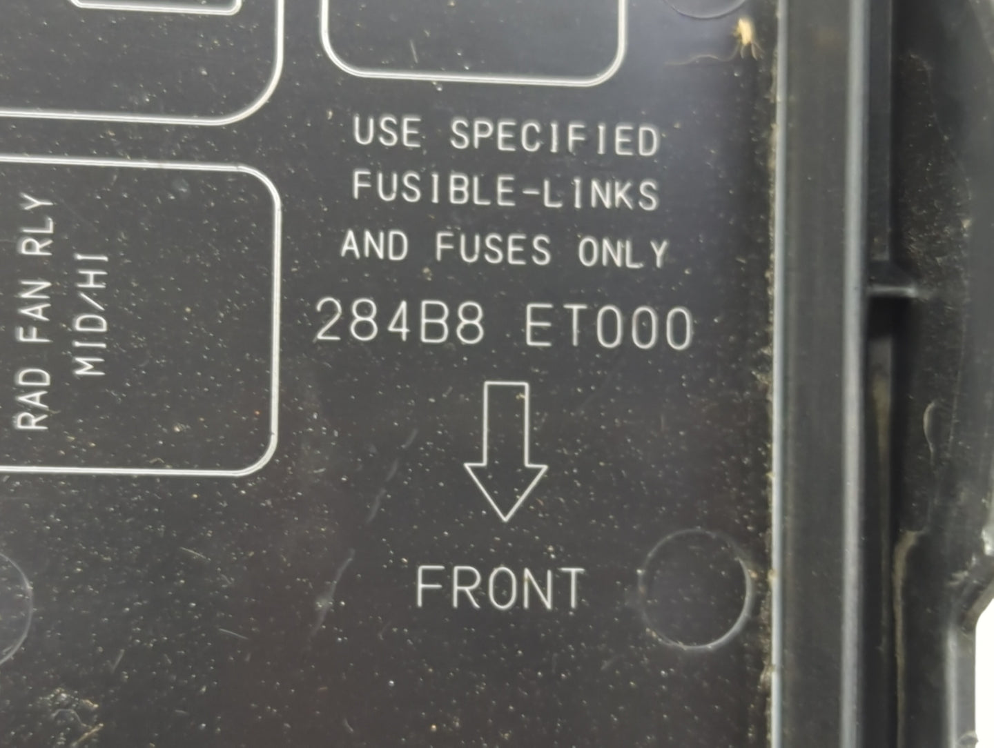 2007-2012 Nissan Sentra Fusebox Fuse Box Panel Relay Module P/N:284B8 ET000 Fits Fits 2007 2008 2009 2010 2011 2012 OEM Used