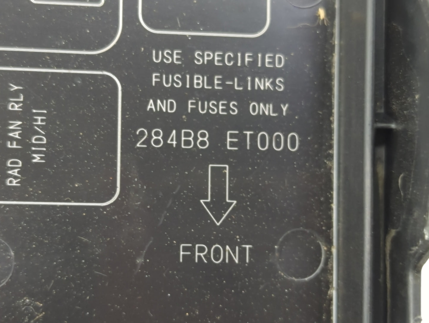 2007-2012 Nissan Sentra Fusebox Fuse Box Panel Relay Module P/N:284B8 ET000 Fits Fits 2007 2008 2009 2010 2011 2012 OEM Used