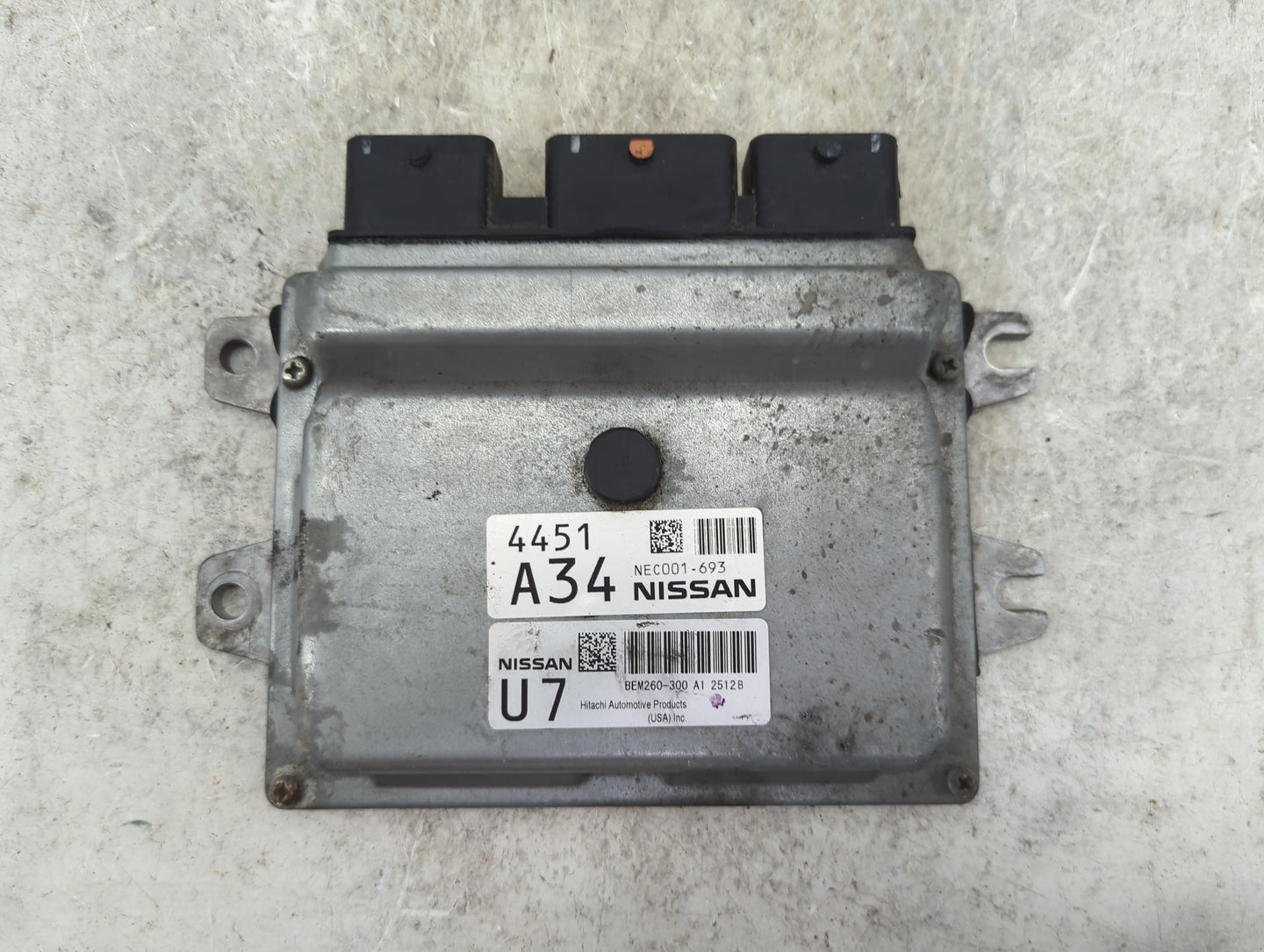 2011-2012 Nissan Sentra PCM Engine Control Computer ECU ECM PCU OEM P/N:NEC001-693 BEM260-300 A1 Fits Fits 2011 2012 OEM Use