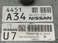 2011-2012 Nissan Sentra PCM Engine Control Computer ECU ECM PCU OEM P/N:NEC001-693 BEM260-300 A1 Fits Fits 2011 2012 OEM Use