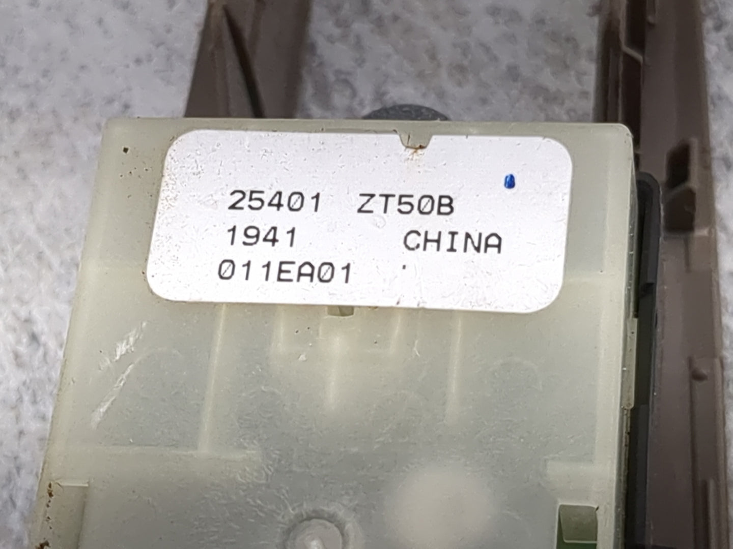 2010-2012 Nissan Sentra Master Power Window Switch Replacement Driver Side Left P/N:25401 ZT50B Fits Fits 2010 2011 2012 OEM