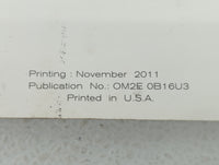 2012 Nissan Sentra Owners Manual Book Guide OEM Used Auto Parts - Oemusedautoparts1.com