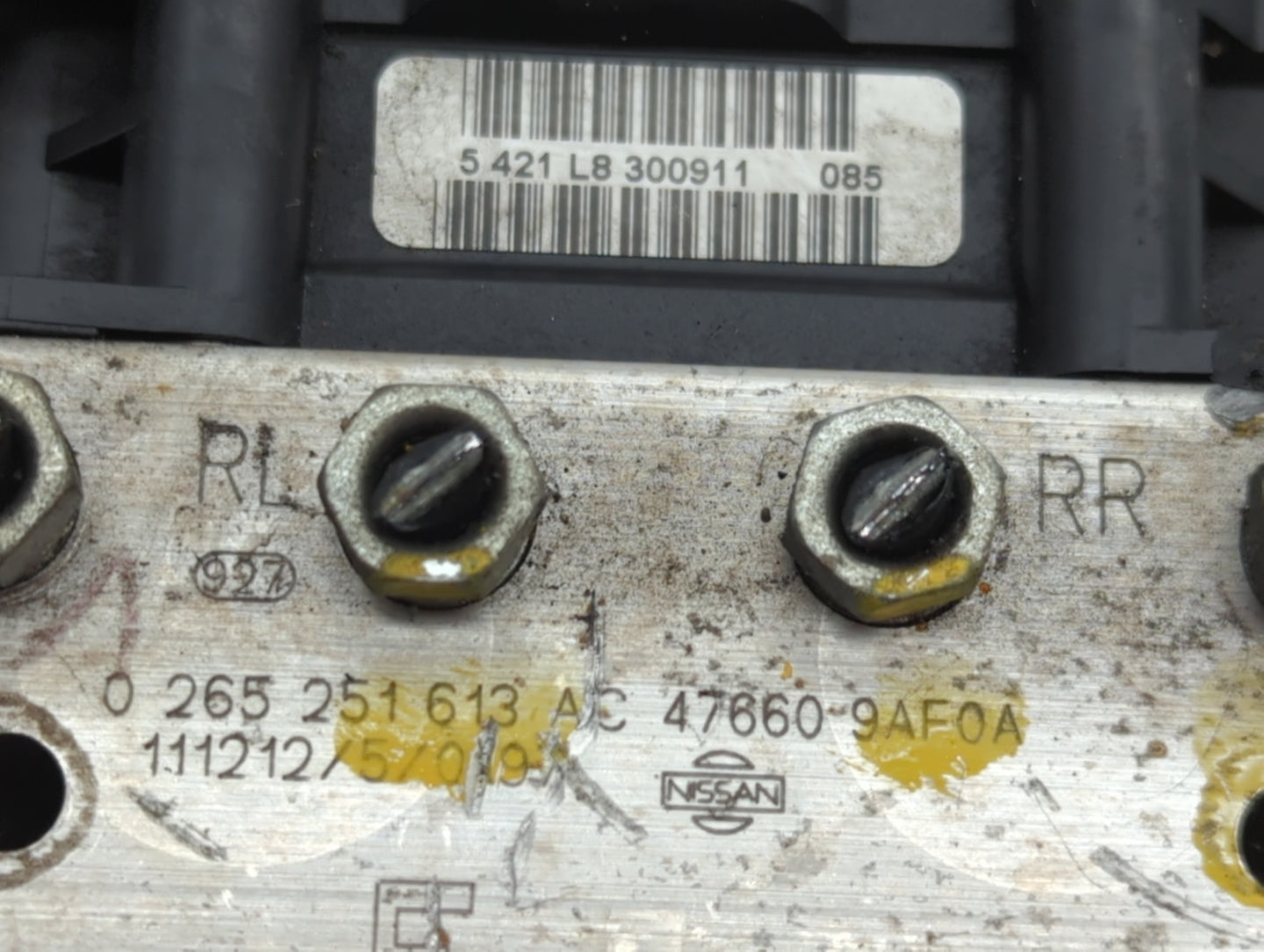 2012 Nissan Sentra ABS Pump Control Module Replacement P/N:0 265 951 641 47660 9AF0A Fits OEM Used Auto Parts - Oemusedautop