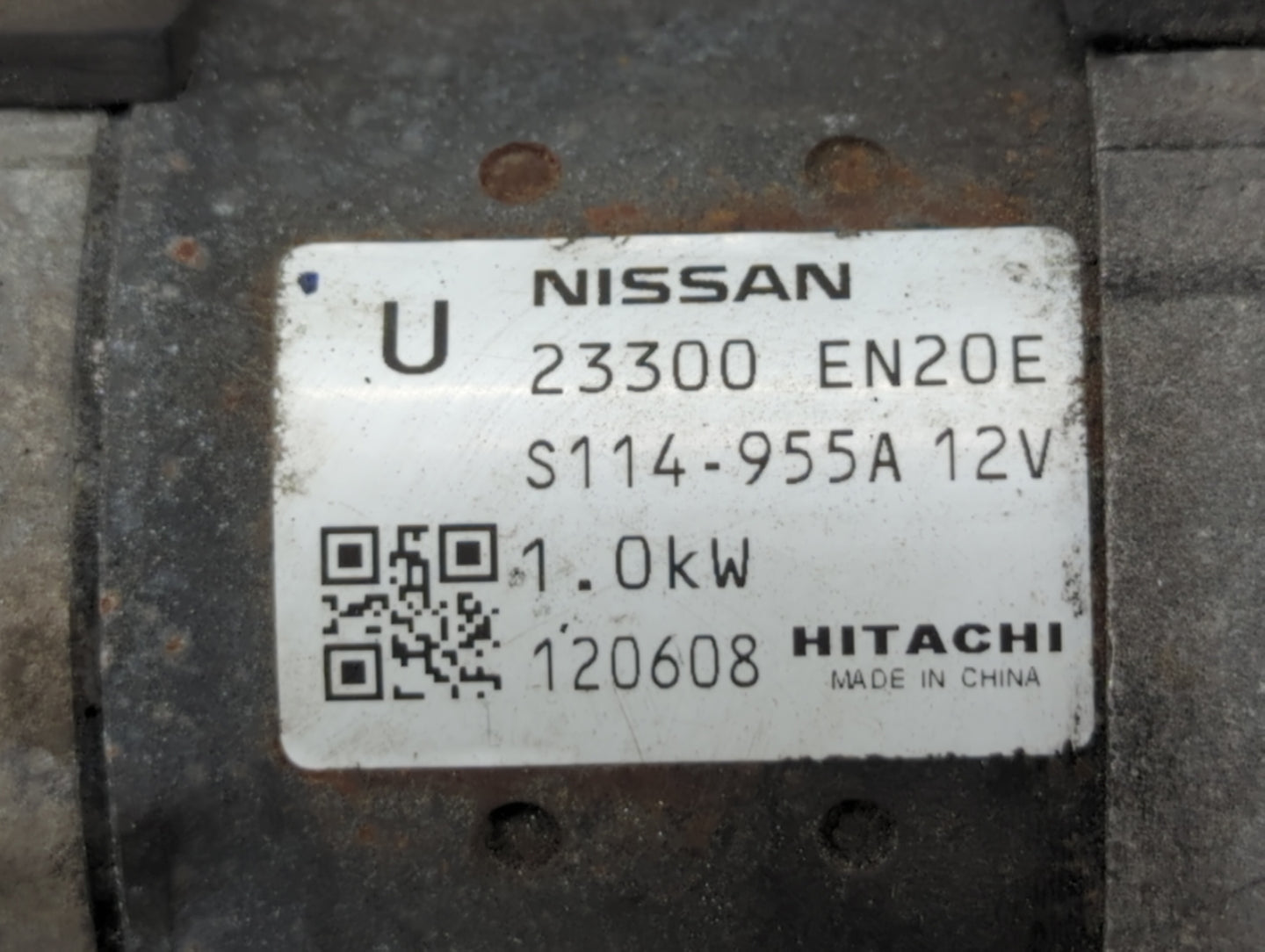 2010-2012 Nissan Sentra Car Starter Motor Solenoid OEM P/N:23300 EN20E 23300 EN20B Fits Fits 2010 2011 2012 2013 OEM Used Au
