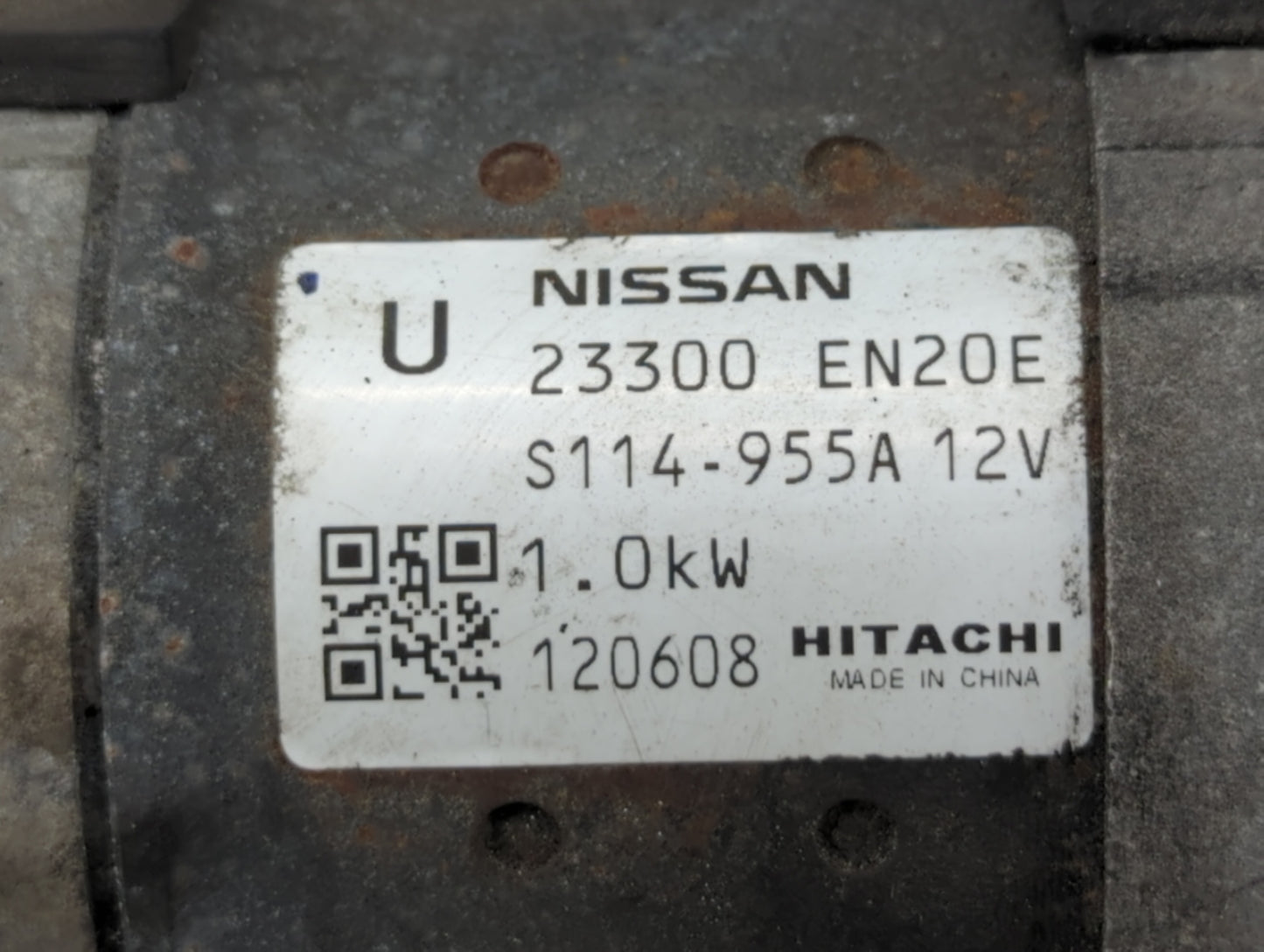 2010-2012 Nissan Sentra Car Starter Motor Solenoid OEM P/N:23300 EN20E 23300 EN20B Fits Fits 2010 2011 2012 2013 OEM Used Au