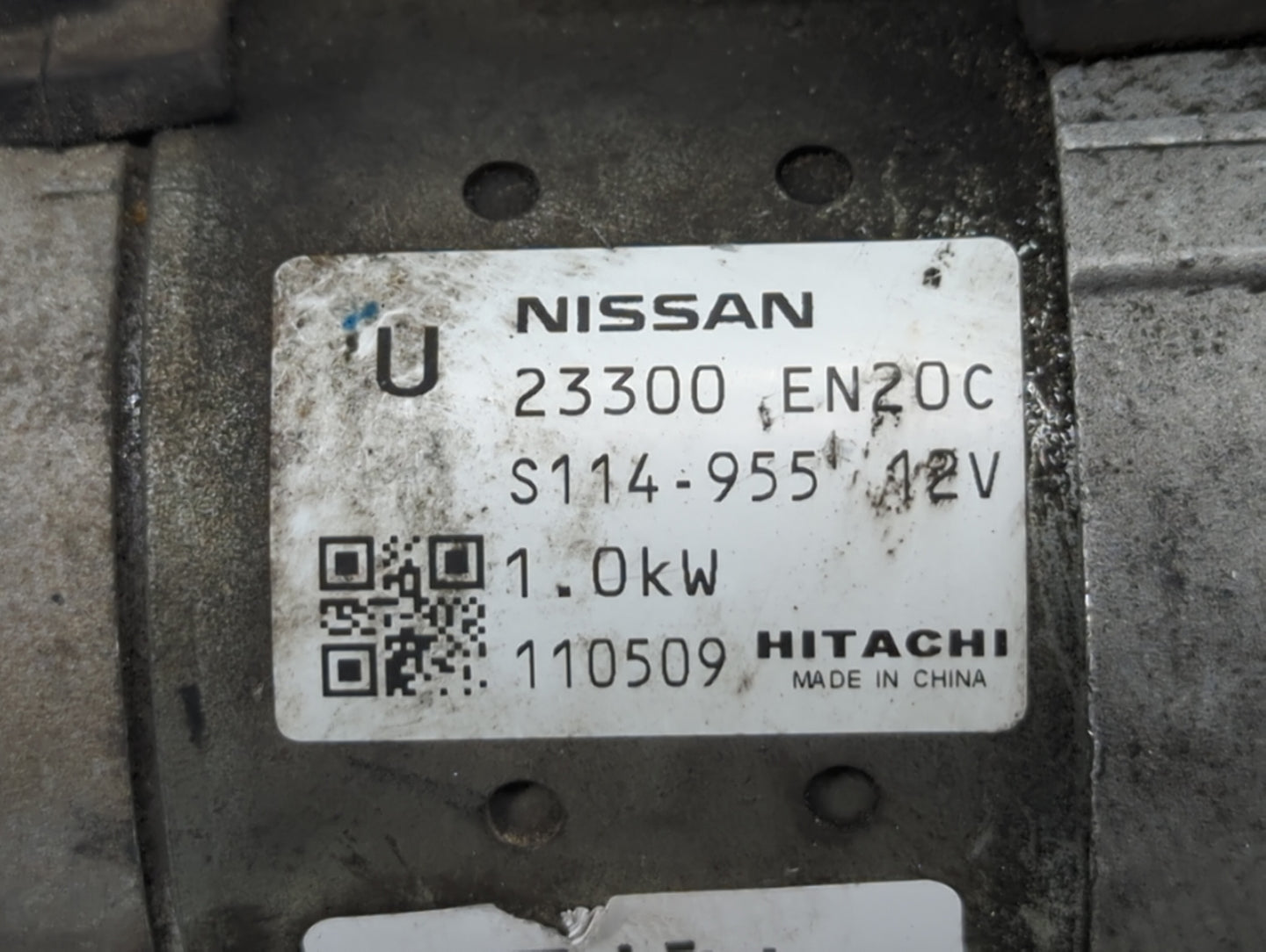 2010-2012 Nissan Sentra Car Starter Motor Solenoid OEM P/N:23300 EN20C Fits Fits 2010 2011 2012 2013 OEM Used Auto Parts - O