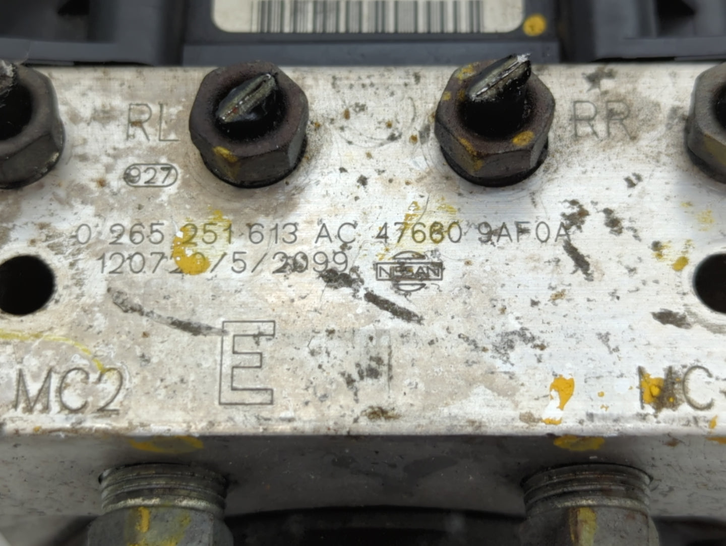 2012 Nissan Sentra ABS Pump Control Module Replacement P/N:47660 9AF0A Fits OEM Used Auto Parts - Oemusedautoparts1.com