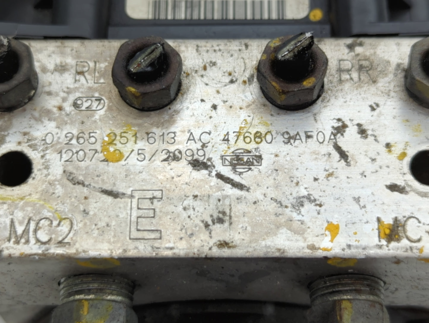 2012 Nissan Sentra ABS Pump Control Module Replacement P/N:47660 9AF0A Fits OEM Used Auto Parts - Oemusedautoparts1.com