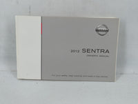 2012 Nissan Sentra Owners Manual Book Guide P/N:OM2E-0B16U0 OEM Used Auto Parts - Oemusedautoparts1.com
