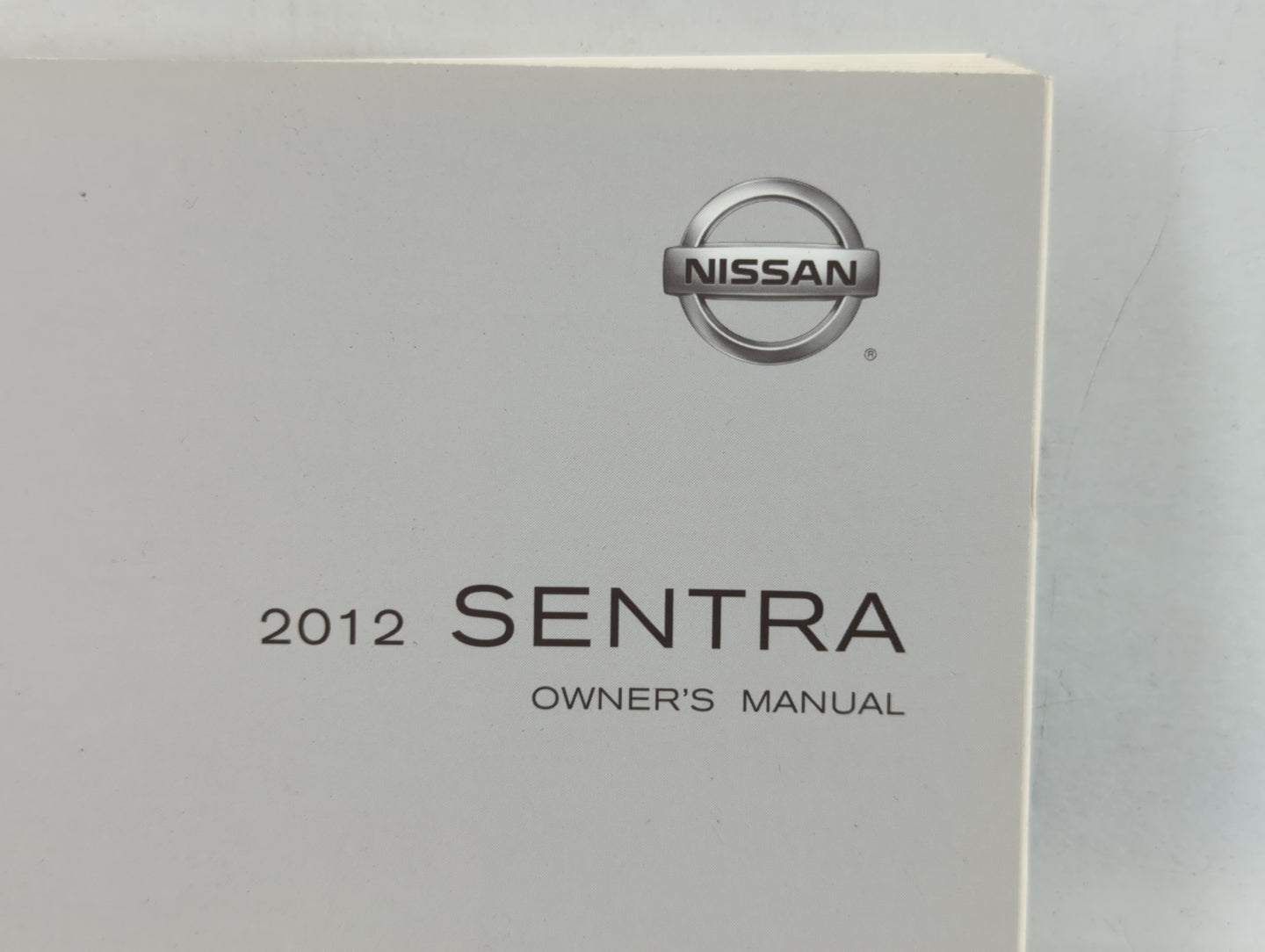 2012 Nissan Sentra Owners Manual Book Guide P/N:OM2E-0B16U0 OEM Used Auto Parts - Oemusedautoparts1.com