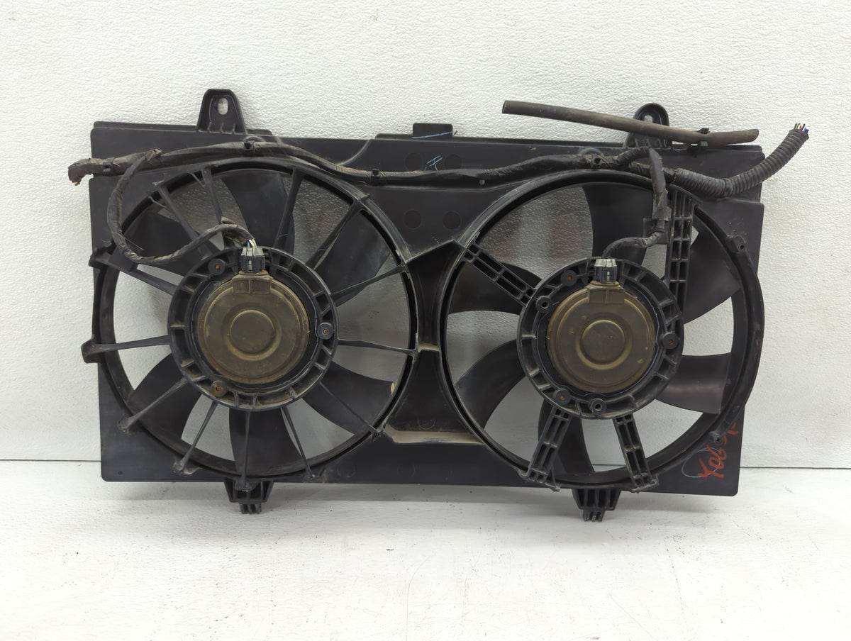 2007-2012 Nissan Sentra Left Radiator Fan Motor Assembly Black - Oemusedautoparts1.com