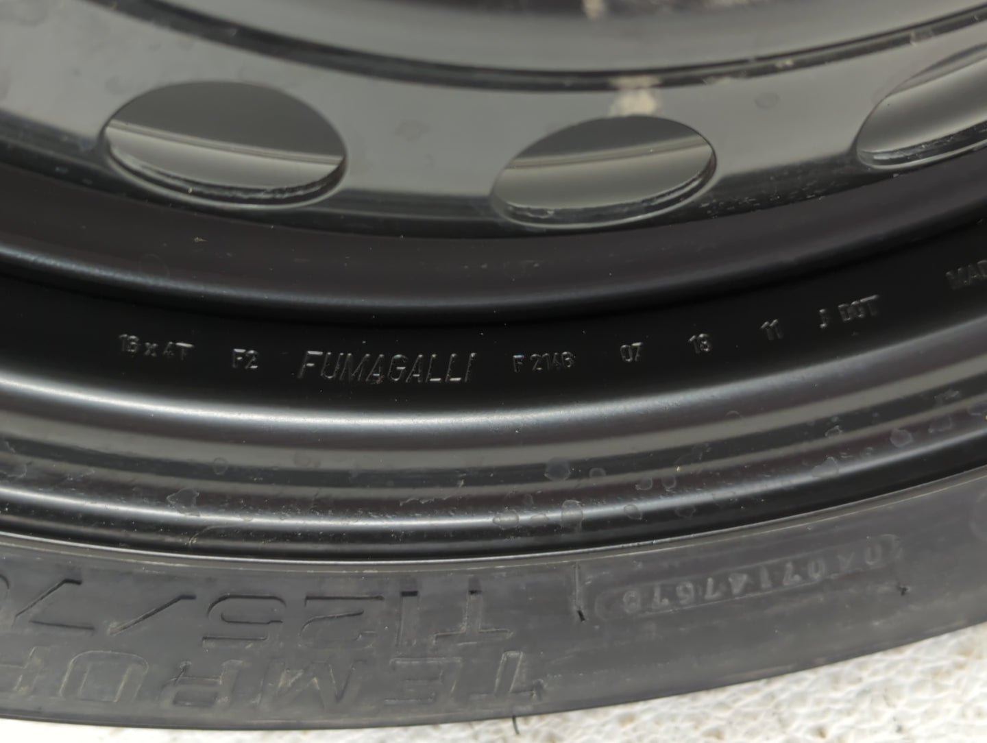 2007-2012 Nissan Sentra Spare Donut Tire Wheel Rim Oem 727250 - Oemusedautoparts1.com