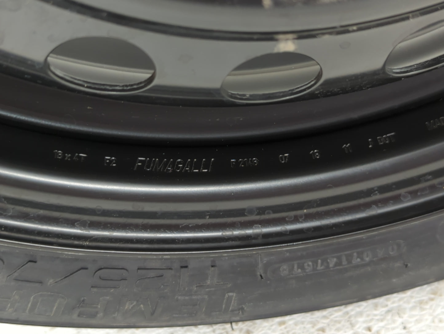 2007-2012 Nissan Sentra Spare Donut Tire Wheel Rim Oem 727250 - Oemusedautoparts1.com