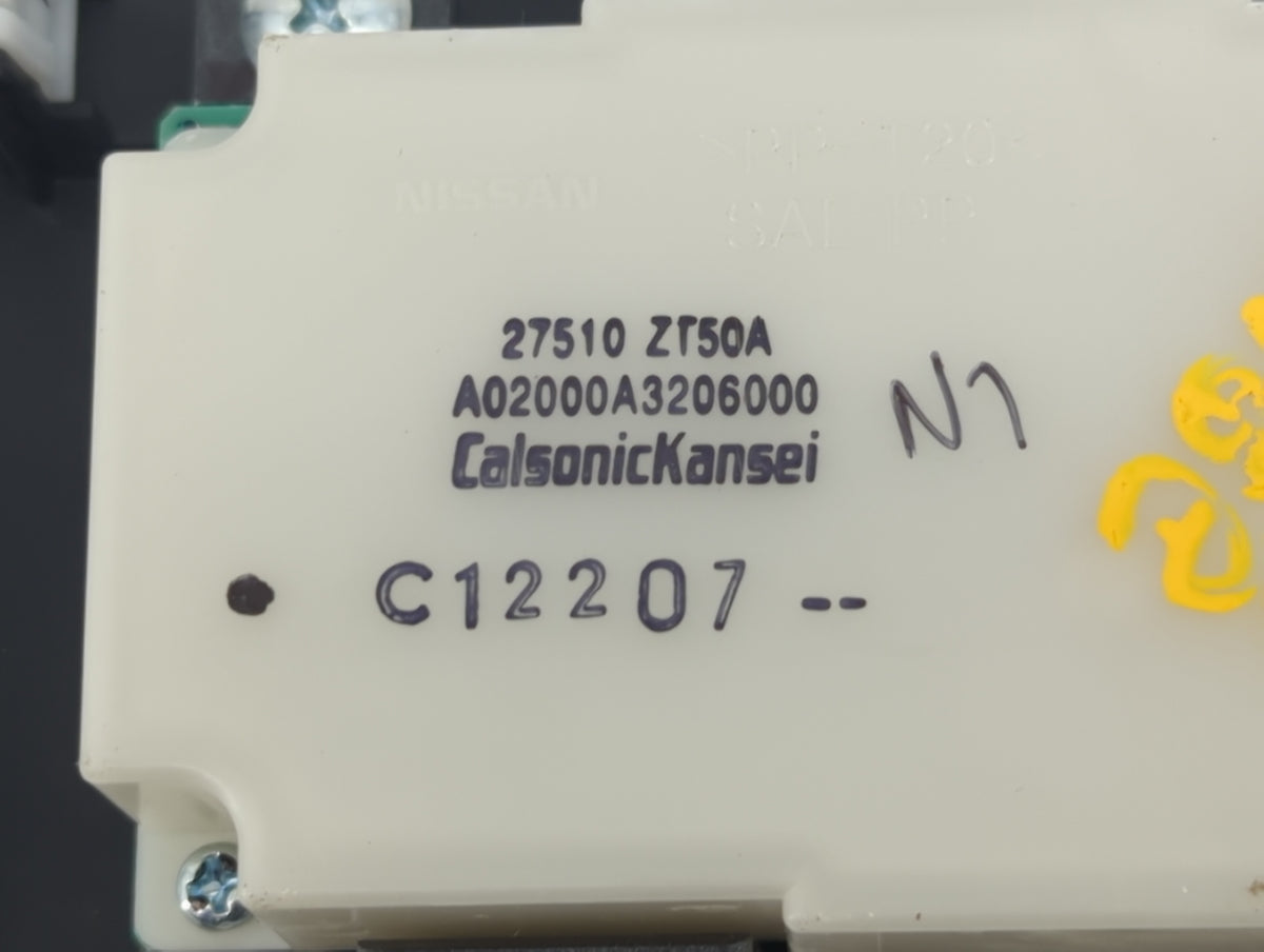 2010-2012 Nissan Sentra Climate Control Module Temperature AC/Heater Replacement P/N:27510 ZT50A Fits Fits 2010 2011 2012 OE