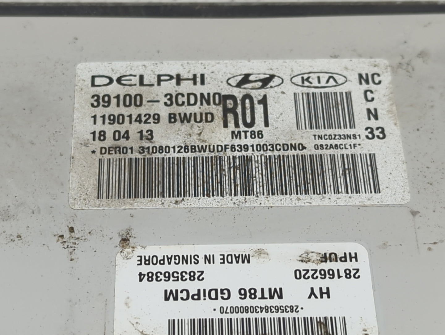 2012 Nissan Titan PCM Engine Control Computer ECU ECM PCU OEM P/N:39100-3CDN0 11901429, 180413, MT86, 281662220 Fits OEM Use