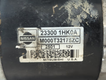 2012-2014 Nissan Versa Car Starter Motor Solenoid OEM P/N:M000T32175ZC 23300 1HK0A Fits Fits 2012 2014 OEM Used Auto Parts