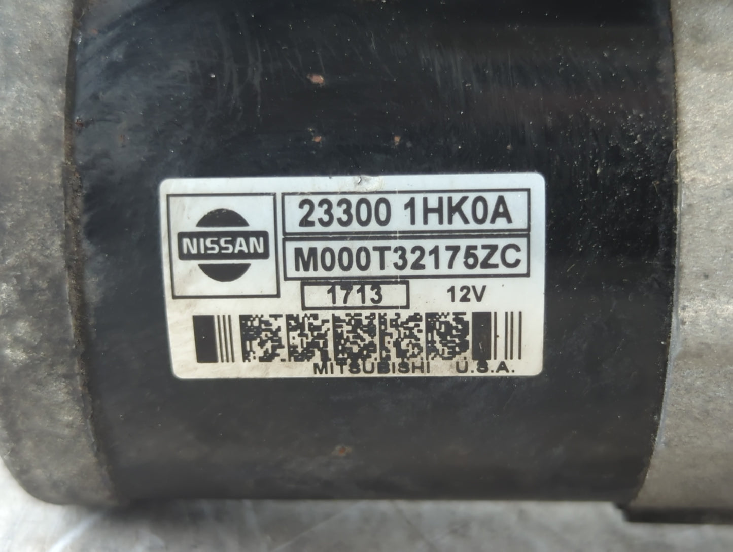 2012-2014 Nissan Versa Car Starter Motor Solenoid OEM P/N:23300 1HK0A Fits Fits 2012 2014 OEM Used Auto Parts - Oemusedautop