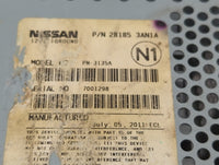 2012-2013 Nissan Versa Radio AM FM Cd Player Receiver Replacement P/N:28185 3AN1A Fits Fits 2012 2013 OEM Used Auto Parts - 