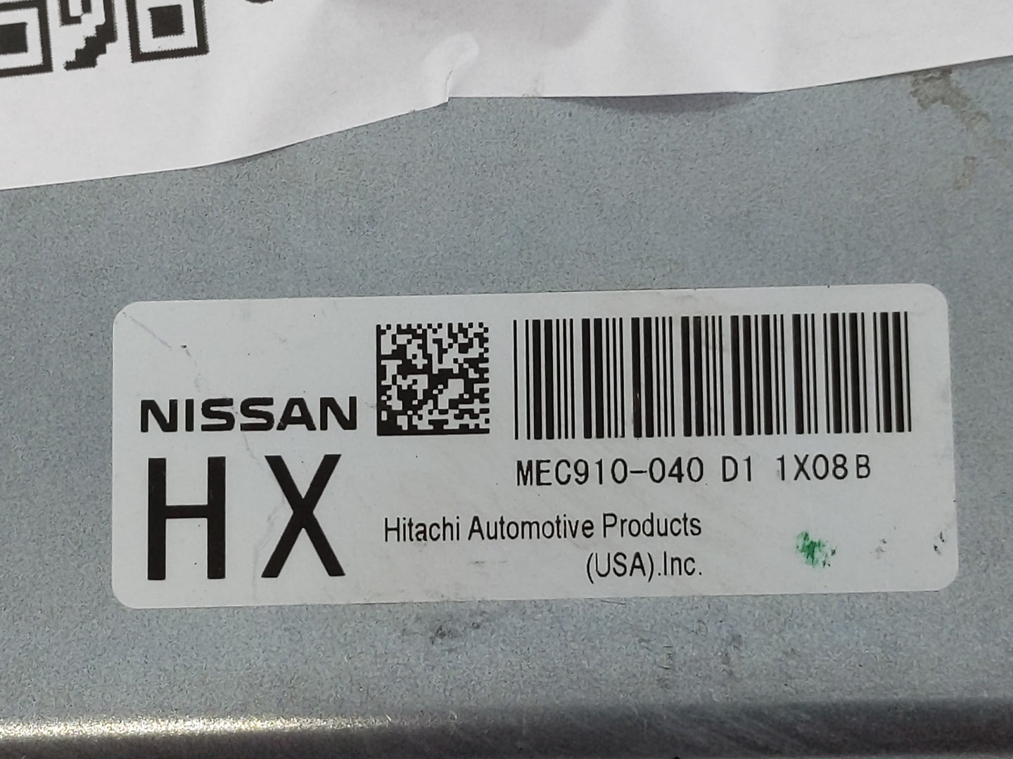 2012 Nissan Versa PCM Engine Control Computer ECU ECM PCU OEM P/N:MEC910-040 Fits OEM Used Auto Parts - Oemusedautoparts1.co