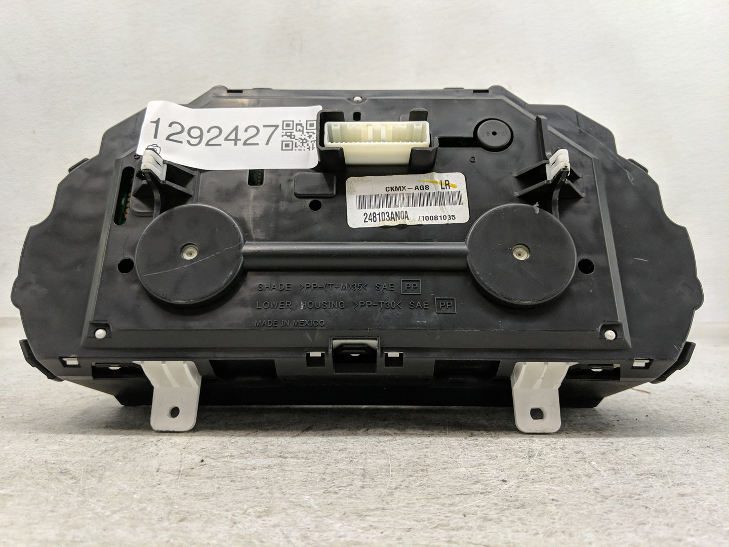 2012 Nissan Versa Instrument Cluster Speedometer Gauges P/N:248103AN0A Fits OEM Used Auto Parts - Oemusedautoparts1.com