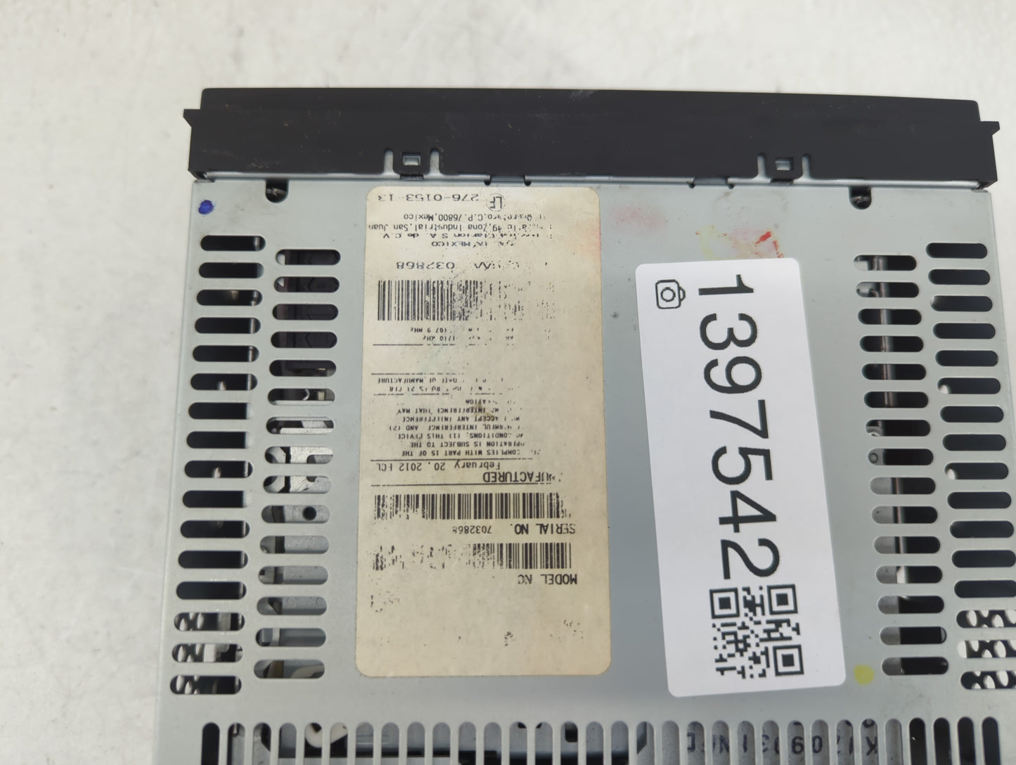 2012-2013 Nissan Versa Radio AM FM Cd Player Receiver Replacement P/N:281853AN1A Fits Fits 2012 2013 OEM Used Auto Parts - O
