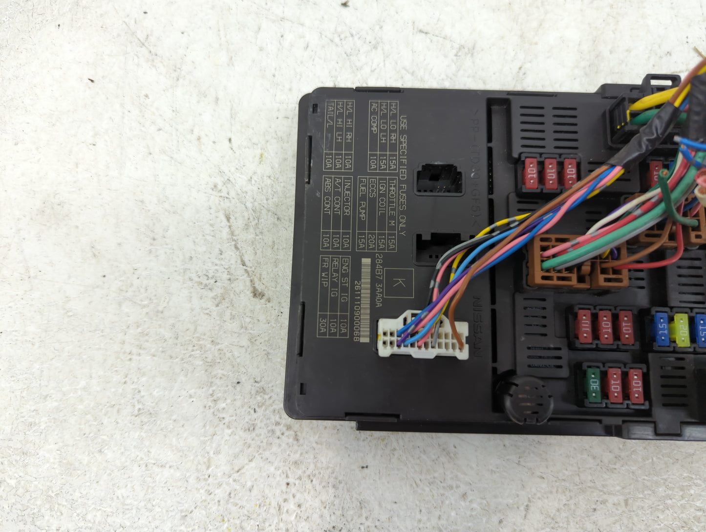 2012 Nissan Versa Fusebox Fuse Box Panel Relay Module Fits OEM Used Auto Parts - Oemusedautoparts1.com