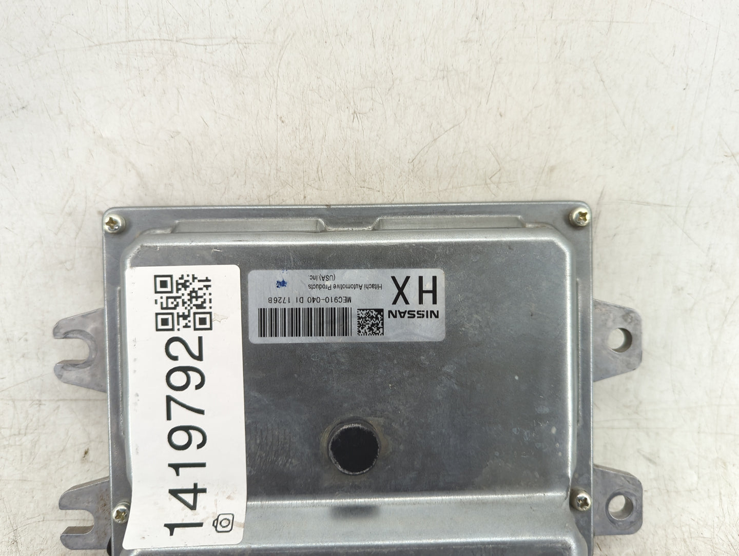2012 Nissan Versa PCM Engine Control Computer ECU ECM PCU OEM P/N:MEC910-040 Fits OEM Used Auto Parts - Oemusedautoparts1.co