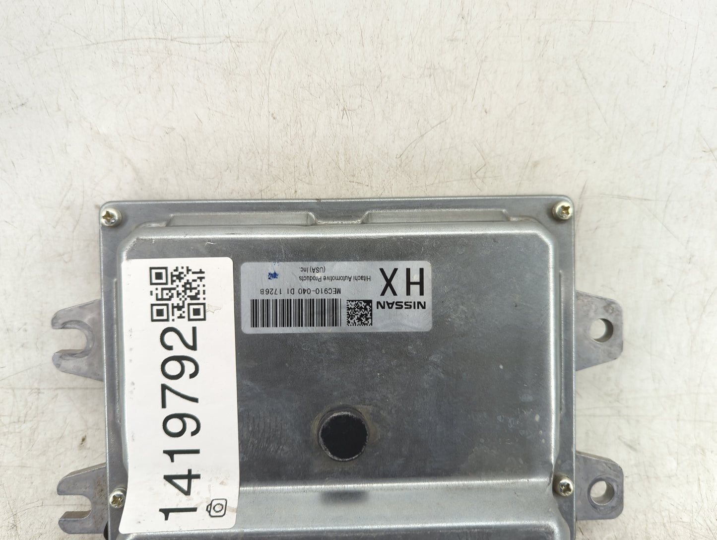 2012 Nissan Versa PCM Engine Control Computer ECU ECM PCU OEM P/N:MEC910-040 Fits OEM Used Auto Parts - Oemusedautoparts1.co