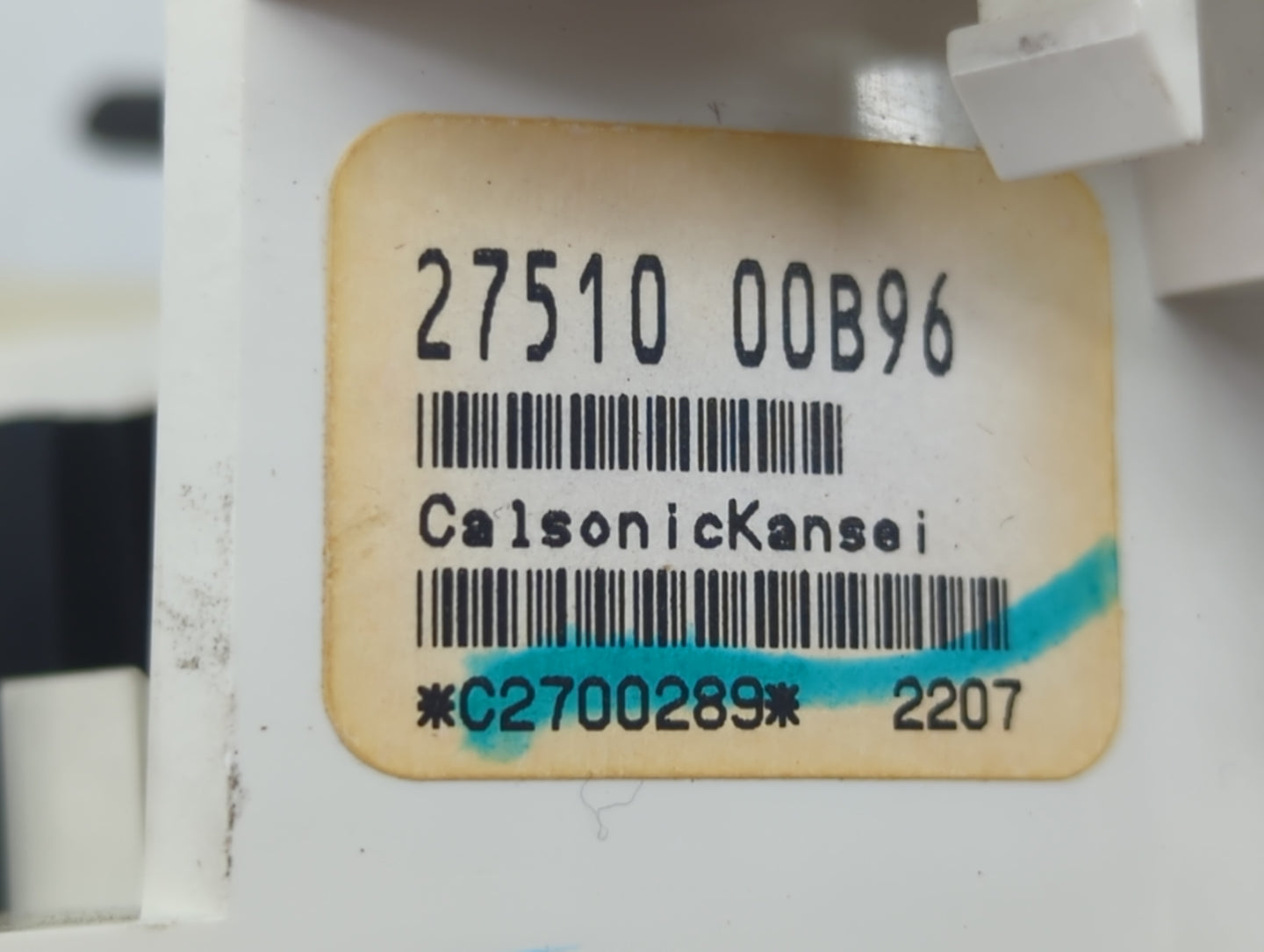 2012-2013 Nissan Versa Climate Control Module Temperature AC/Heater Replacement P/N:27510 00B96 C2700289 Fits Fits 2012 2013