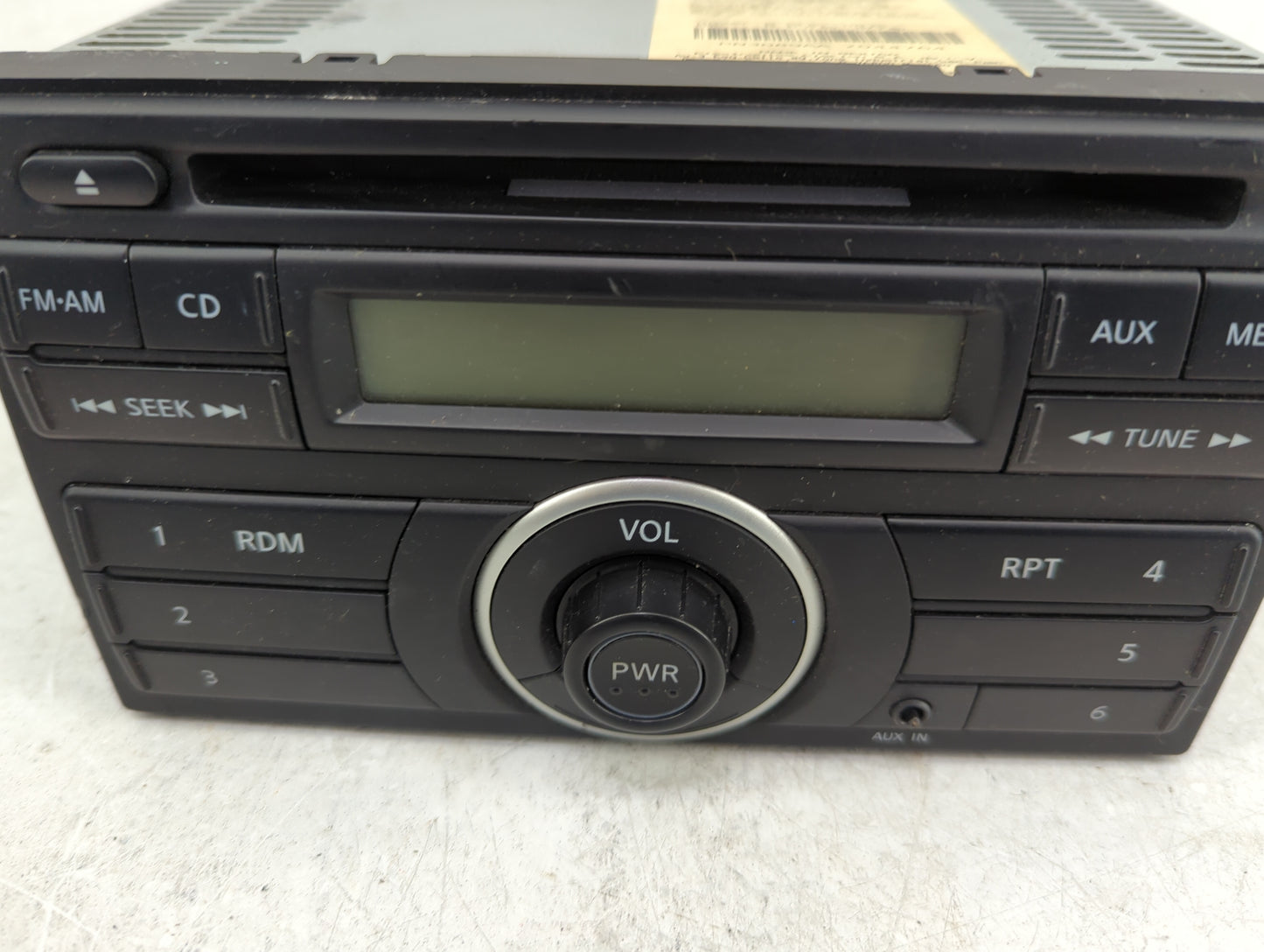 2012-2014 Nissan Versa Radio AM FM Cd Player Receiver Replacement P/N:281851HK0A CY19G Fits Fits 2012 2013 2014 OEM Used Aut