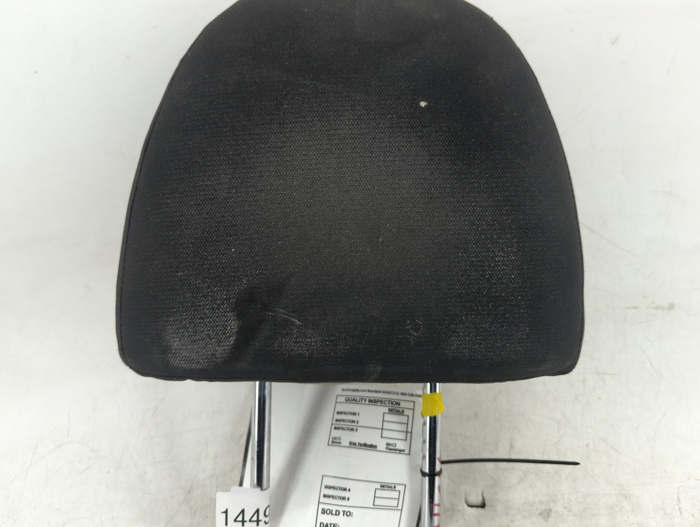 2012 Nissan Versa Headrest Head Rest Front Driver Passenger Seat Fits OEM Used Auto Parts - Oemusedautoparts1.com