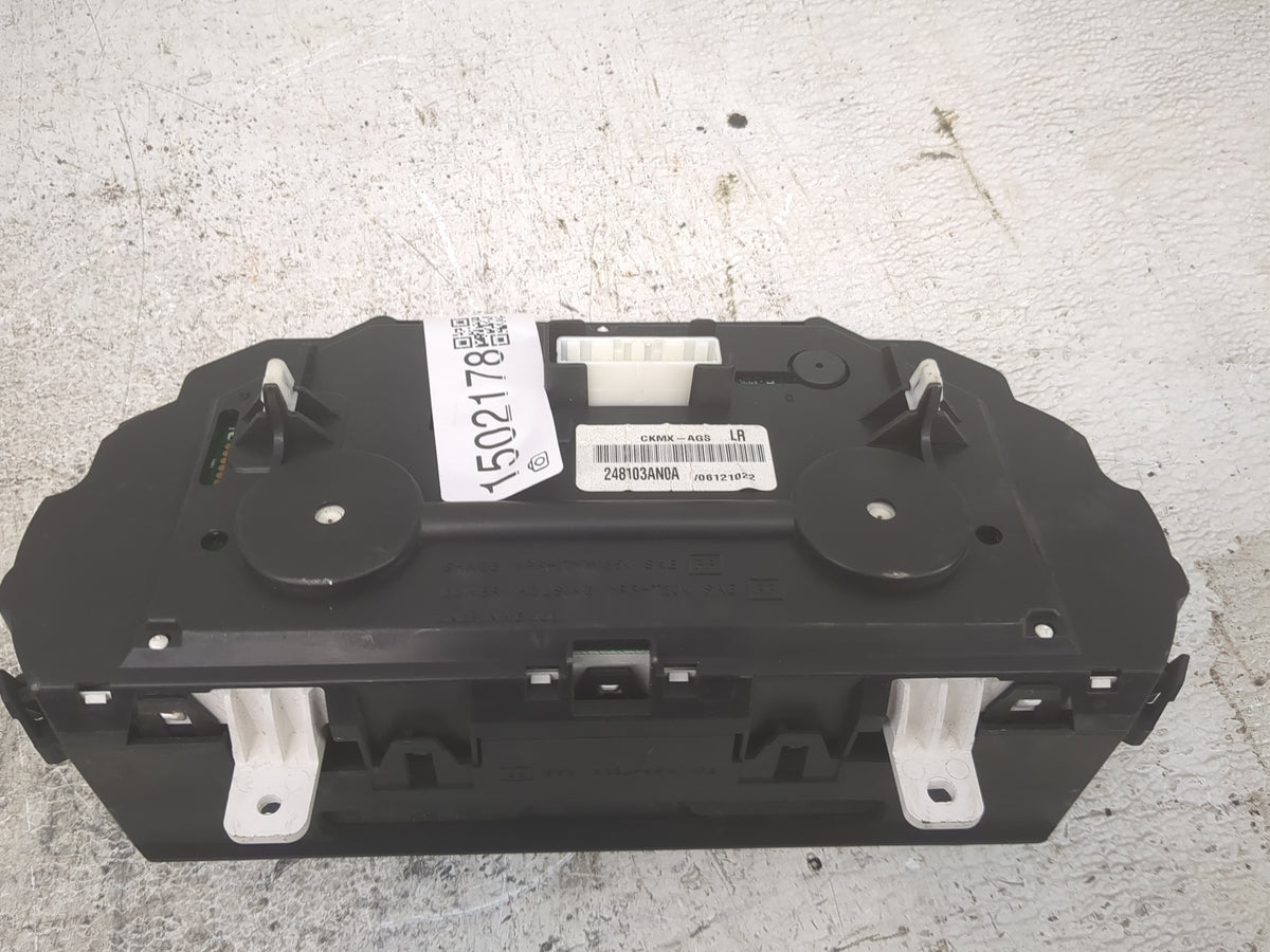 2012 Nissan Versa Instrument Cluster Speedometer Gauges P/N:248103AN0A Miles: Fits OEM Used Auto Parts - Oemusedautoparts1.c