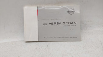 compare product 2012 Nissan Versa Owners Manual Book Guide OEM Used Auto Parts