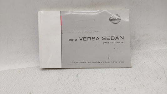 2012 Nissan Versa Owners Manual Book Guide OEM Used Auto Parts - Oemusedautoparts1.com