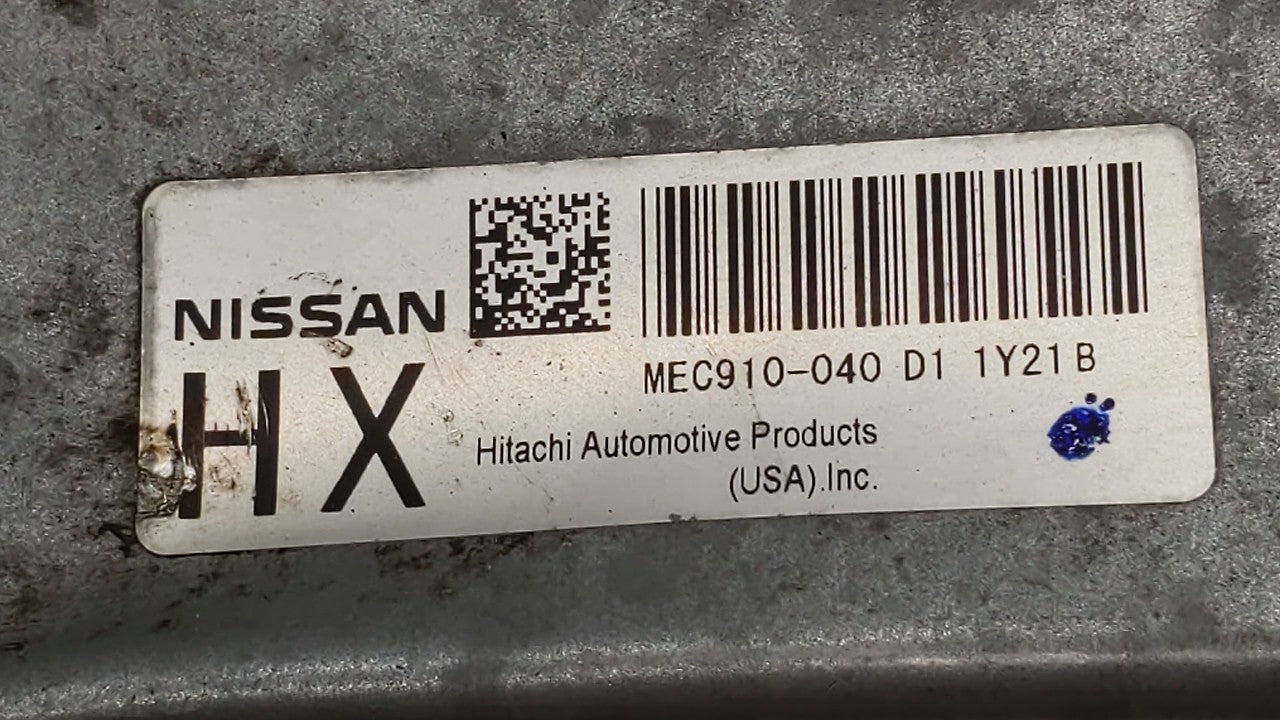2012 Nissan Versa PCM Engine Control Computer ECU ECM PCU OEM P/N:MEC910-041 31036-3AA6B, BEM332-300, MEC910-040, EC000-811 