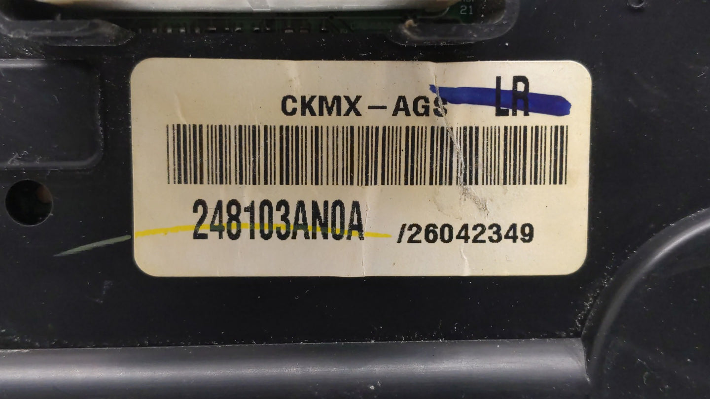 2012 Nissan Versa Instrument Cluster Speedometer Gauges P/N:248103AN0A Fits OEM Used Auto Parts - Oemusedautoparts1.com