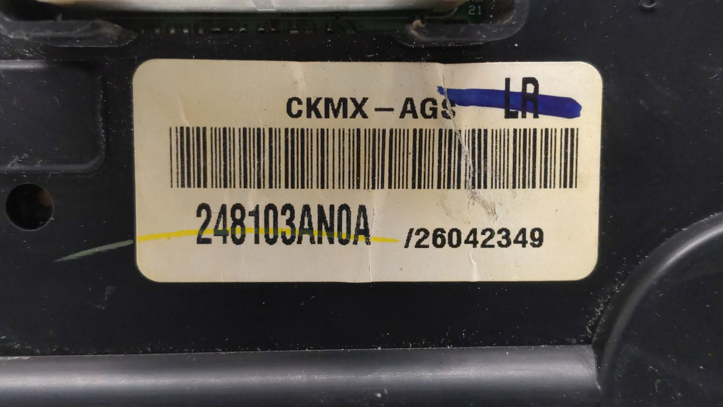 2012 Nissan Versa Instrument Cluster Speedometer Gauges P/N:248103AN0A Fits OEM Used Auto Parts - Oemusedautoparts1.com
