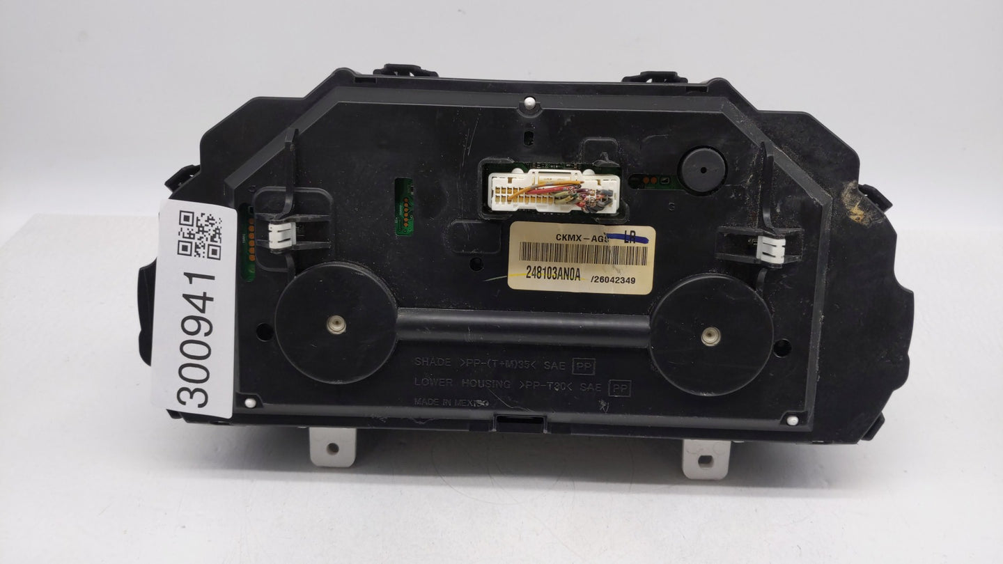 2012 Nissan Versa Instrument Cluster Speedometer Gauges P/N:248103AN0A Fits OEM Used Auto Parts - Oemusedautoparts1.com