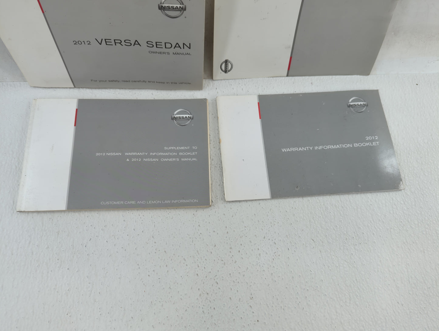 2012 Nissan Versa Owners Manual Book Guide P/N:OM2E 0N17U1 OEM Used Auto Parts - Oemusedautoparts1.com
