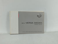 2012 Nissan Versa Owners Manual Book Guide OEM Used Auto Parts - Oemusedautoparts1.com