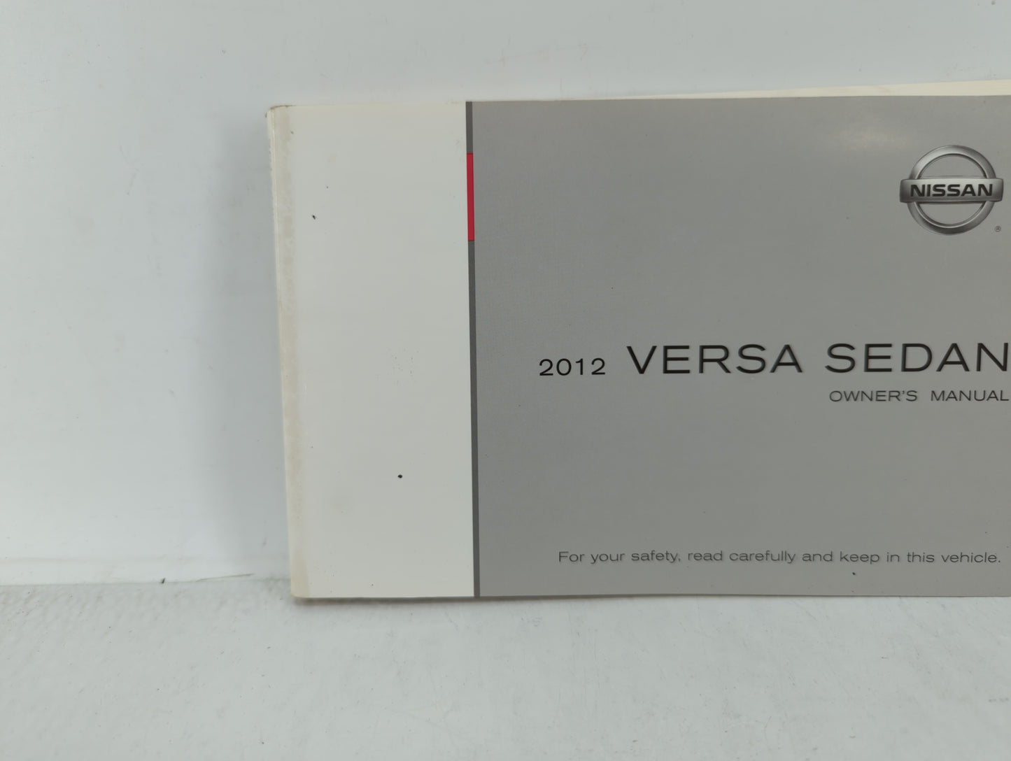 2012 Nissan Versa Owners Manual Book Guide OEM Used Auto Parts - Oemusedautoparts1.com