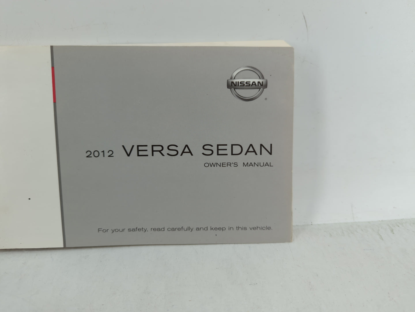 2012 Nissan Versa Owners Manual Book Guide OEM Used Auto Parts - Oemusedautoparts1.com